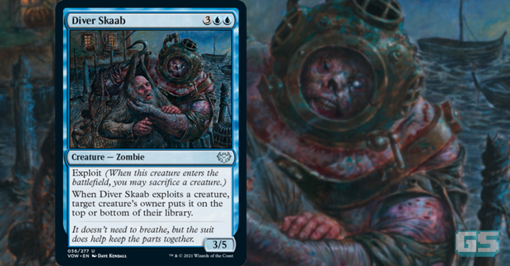 MTG Innistrad Crimson Vow Preview kad Diver Skaab!