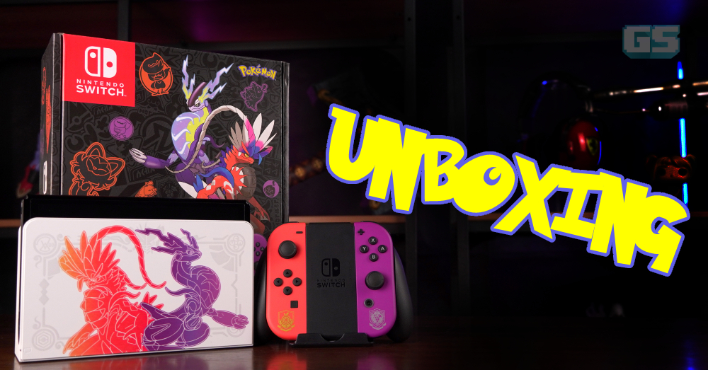 Unboxing Nintendo Switch OLED Pokémon Scarlet & Violet Edition – Reka ...
